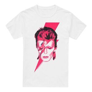 David Bowie Mens Aladdin Sane T-Shirt / White